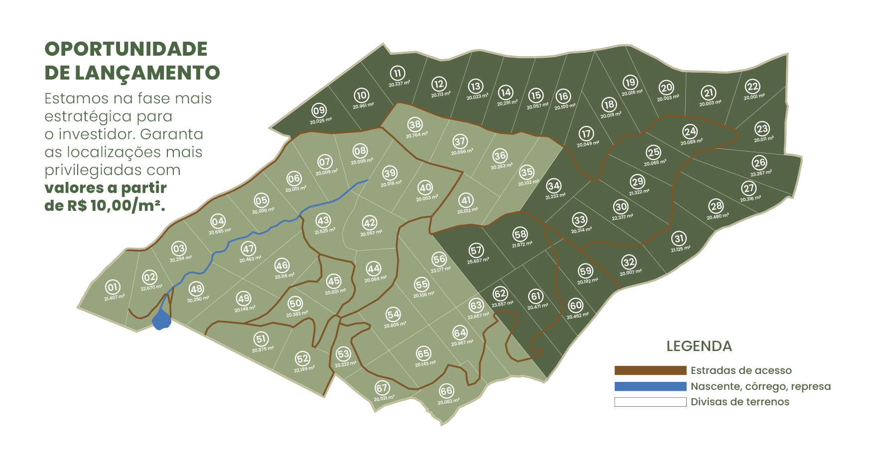 Mapa de lançamento Mirante Alto da Serra